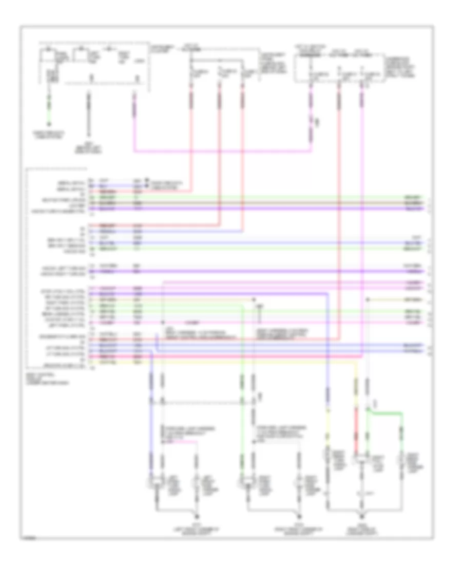 Exterior Lamps Wiring Diagram (1 of 2) for Chevrolet Cruze LS 2013
