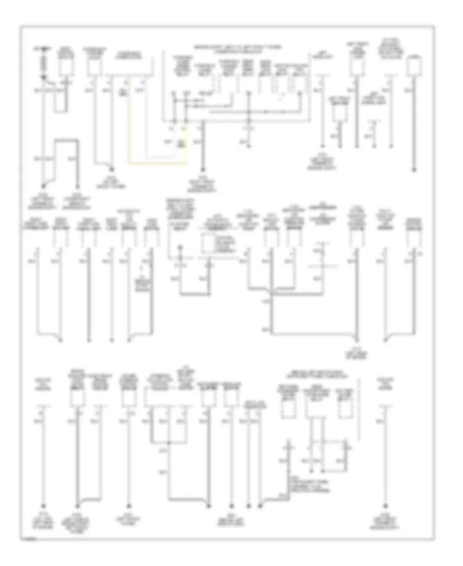 Ground Distribution Wiring Diagram 1 of 3 for Chevrolet Cruze LS 2013