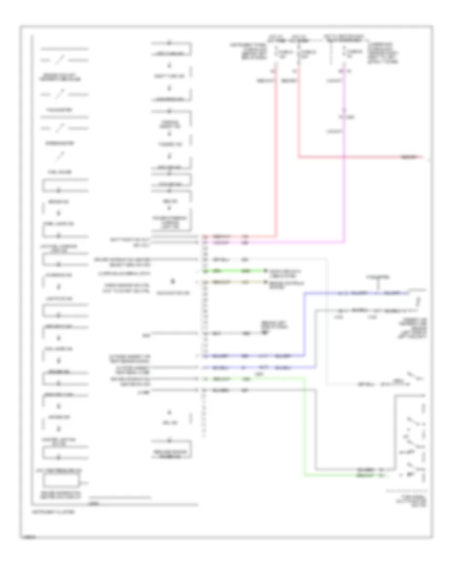 Instrument Cluster Wiring Diagram 1 of 2 for Chevrolet Cruze LS 2013