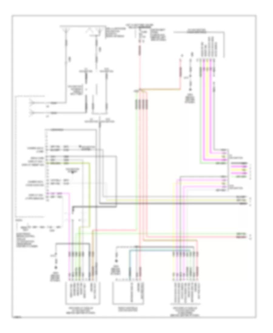 Navigation Wiring Diagram, with Amplifier (1 of 3) for Chevrolet Cruze LS 2013