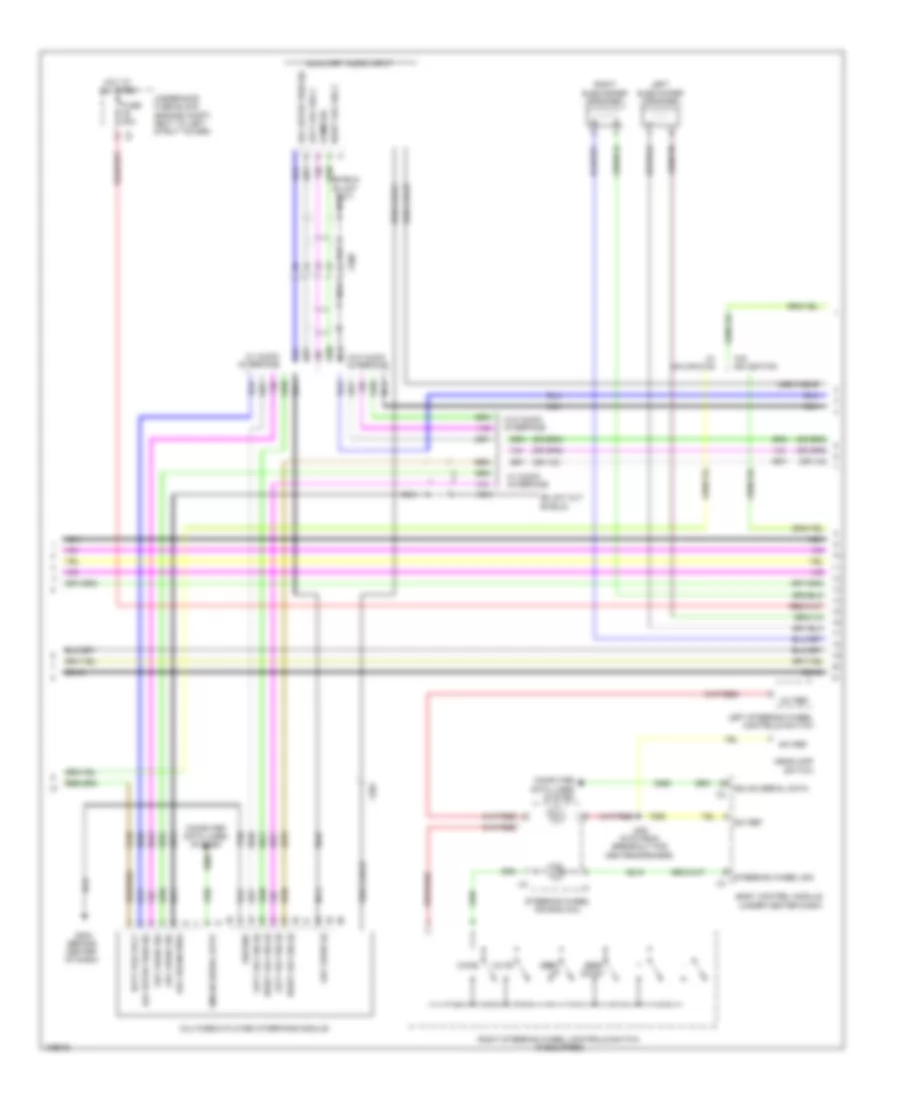 Navigation Wiring Diagram, with Amplifier (2 of 3) for Chevrolet Cruze LS 2013