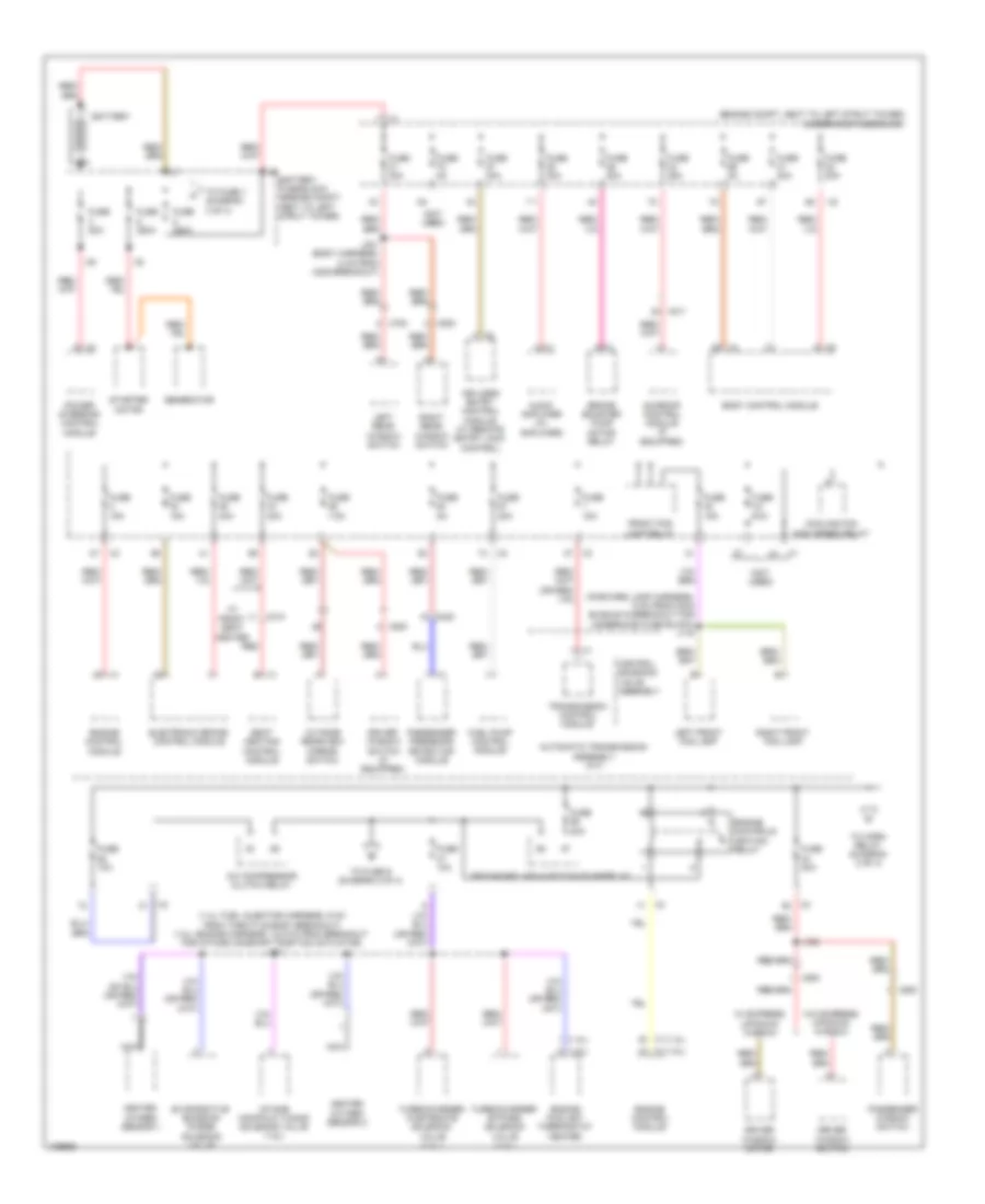 Power Distribution Wiring Diagram 1 of 4 for Chevrolet Cruze LS 2013