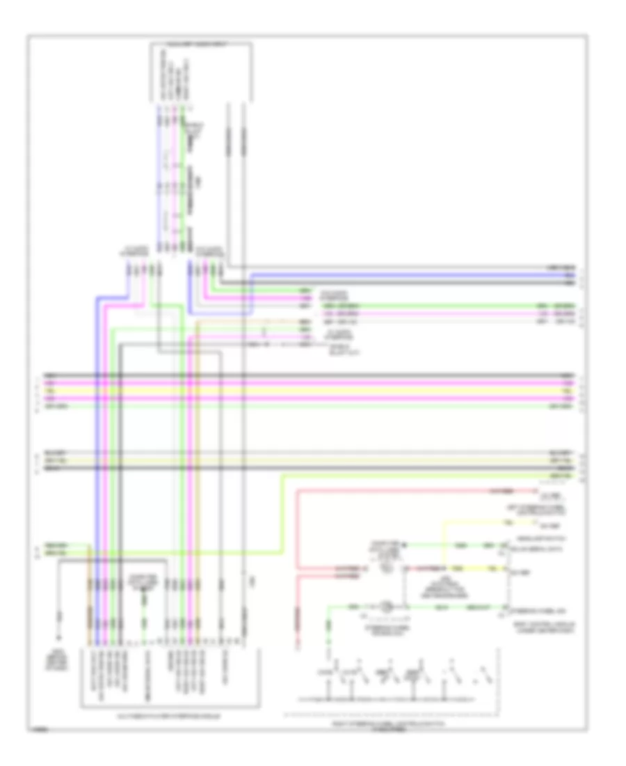 Radio Wiring Diagram, without Amplifier (2 of 3) for Chevrolet Cruze LS 2013