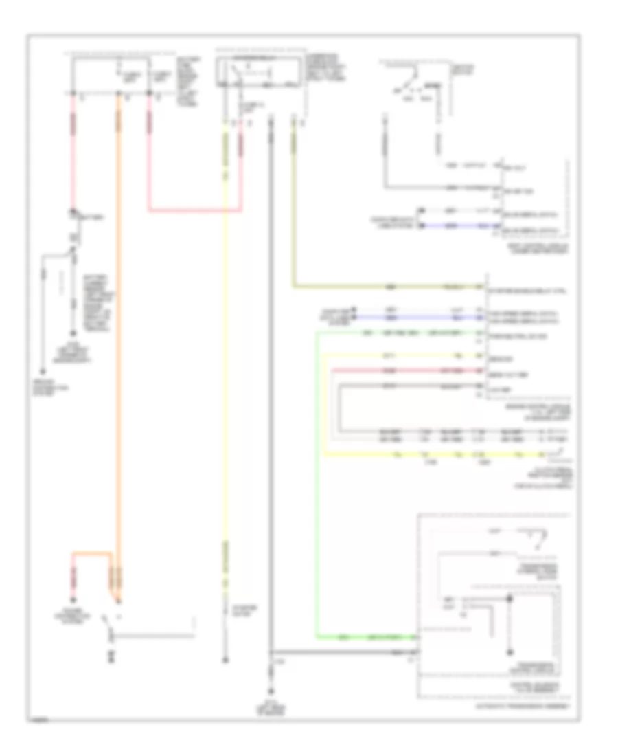Starting Wiring Diagram for Chevrolet Cruze LS 2013
