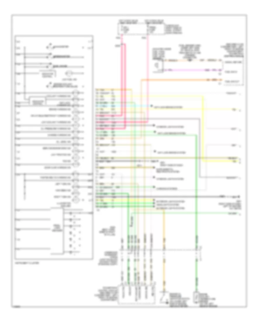 Instrument Cluster Wiring Diagram 1 of 2 for Chevrolet Venture LS 1998