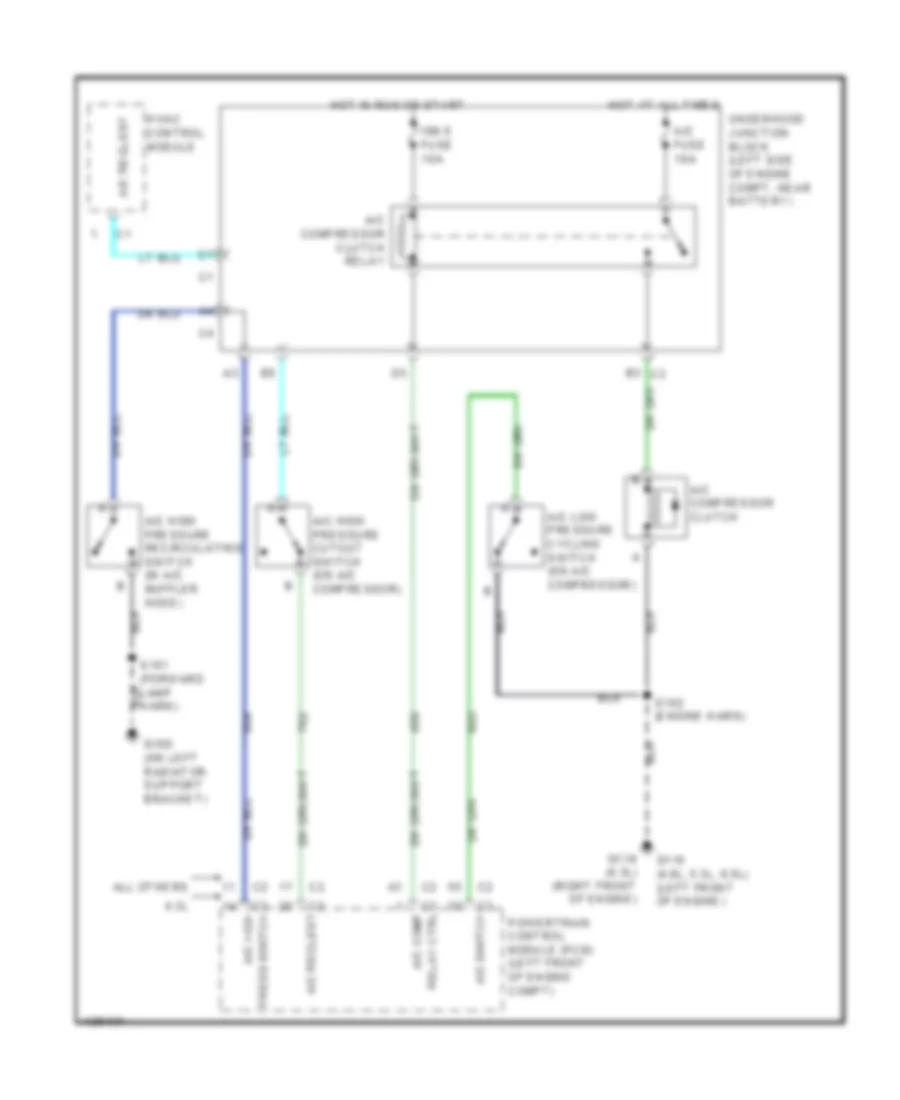 Compressor Wiring Diagram for Chevrolet Cab  Chassis Silverado 2001 3500