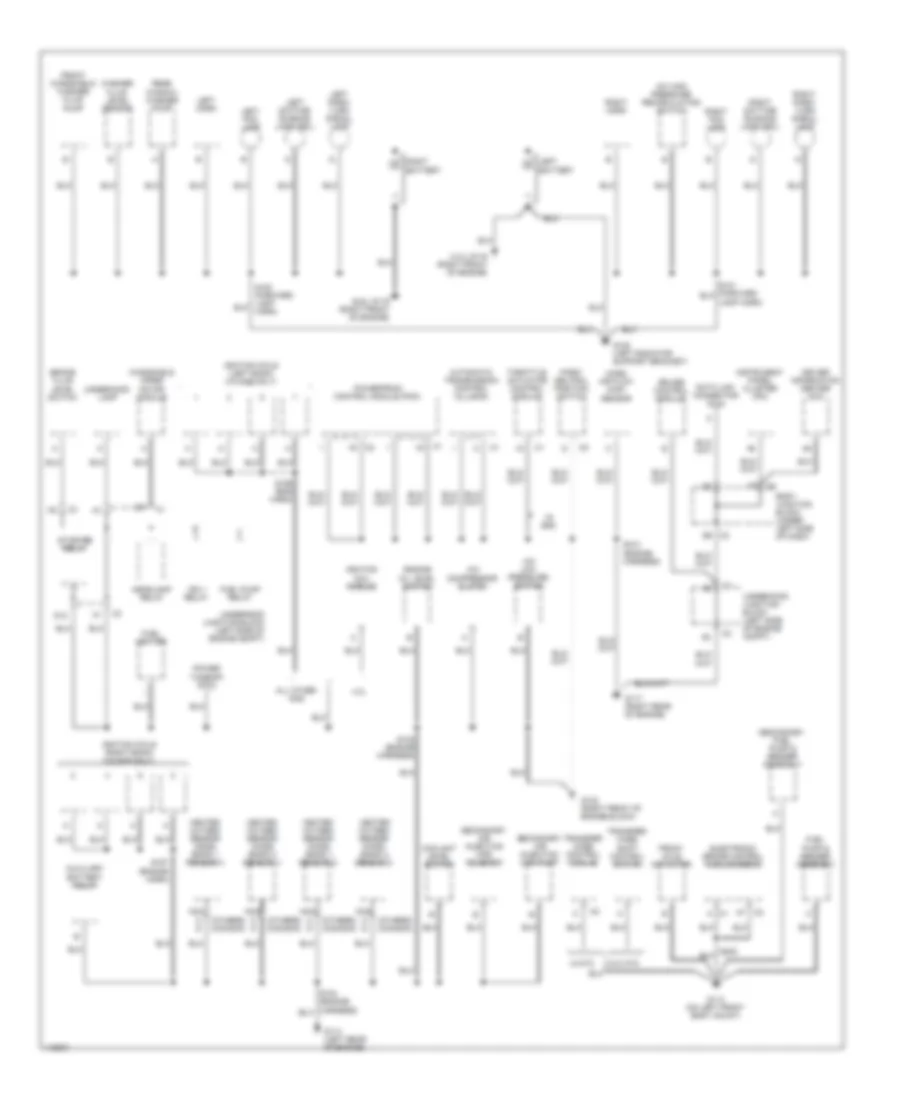 Ground Distribution Wiring Diagram 1 of 4 for Chevrolet Cab  Chassis Silverado 2001 3500