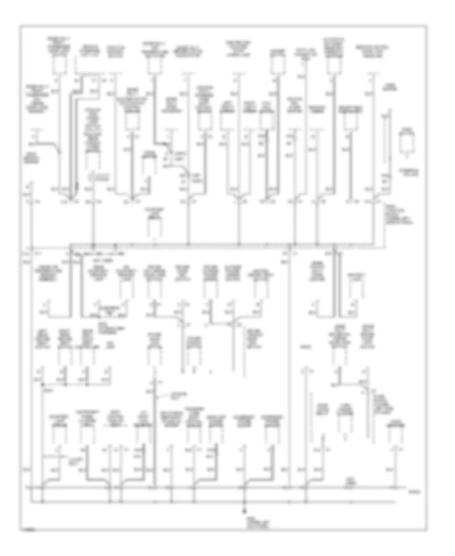 Ground Distribution Wiring Diagram (2 of 4) for Chevrolet Cab  Chassis Silverado 3500 2001
