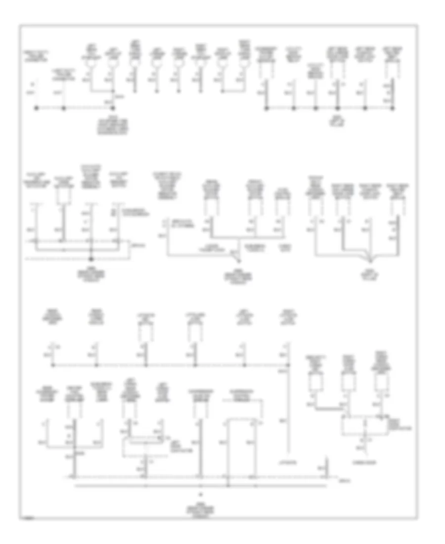 Ground Distribution Wiring Diagram 4 of 4 for Chevrolet Cab  Chassis Silverado 2001 3500