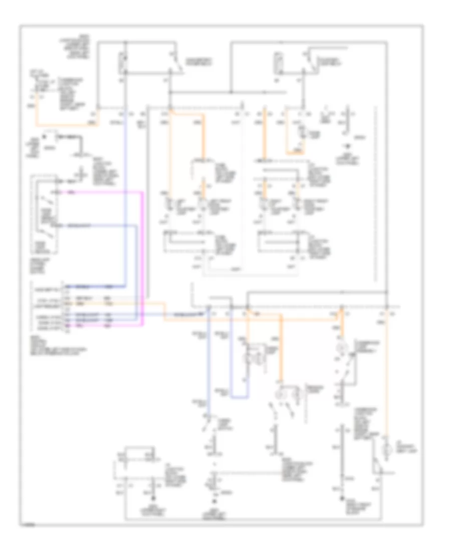 Courtesy Lamps Wiring Diagram Up Level for Chevrolet Cab  Chassis Silverado 2001 3500