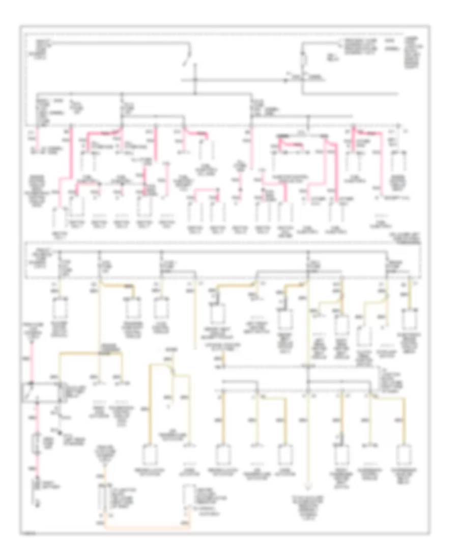 Power Distribution Wiring Diagram (3 of 4) for Chevrolet Cab  Chassis Silverado 3500 2001