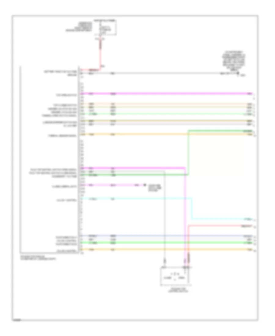 Convertible Top Wiring Diagram, with Power Top (1 of 2) for Chevrolet Corvette 2005