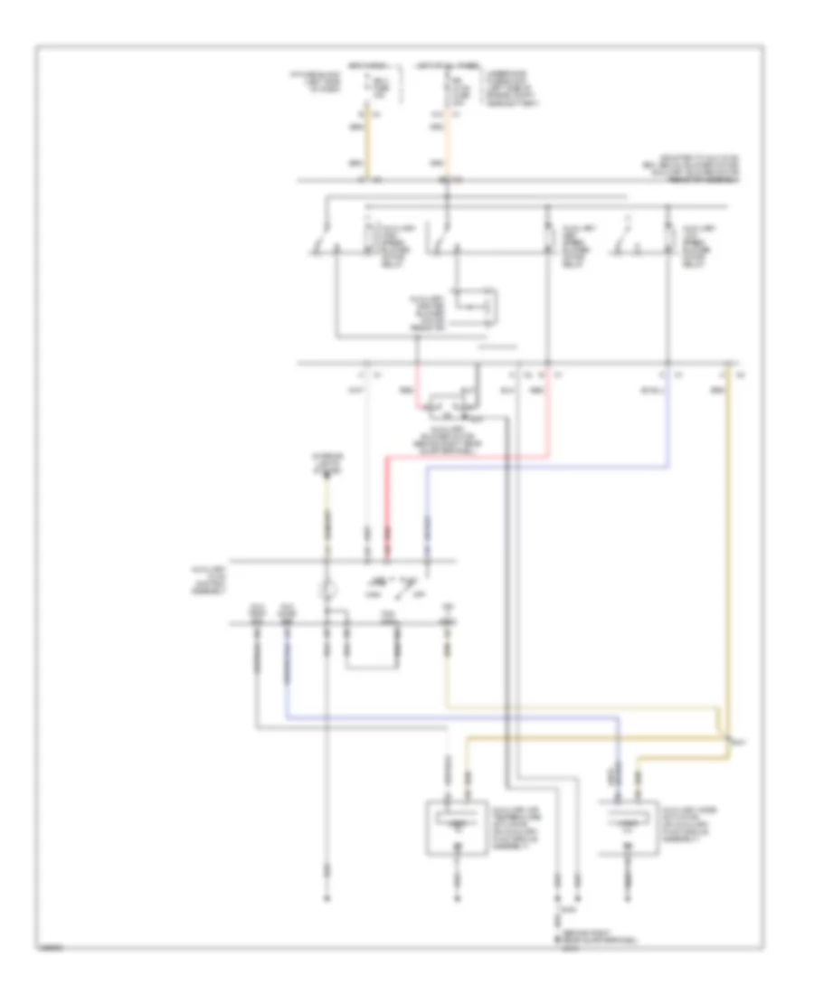 Manual AC Wiring Diagram, Rear with Heat  AC with Short Wheel Base for Chevrolet Suburban C1500 2006