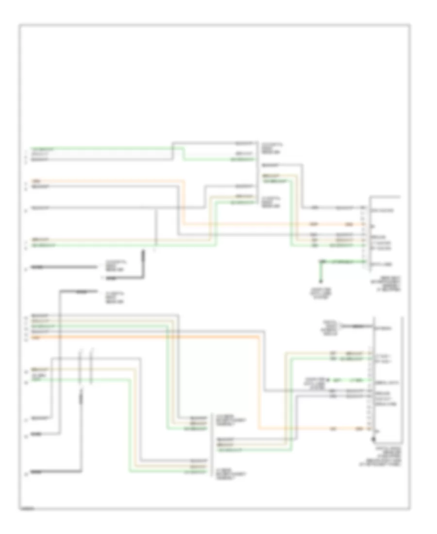Mid-Line Radio Wiring Diagram, with Rear Seat Audio (4 of 4) for Chevrolet Suburban C1500 2006