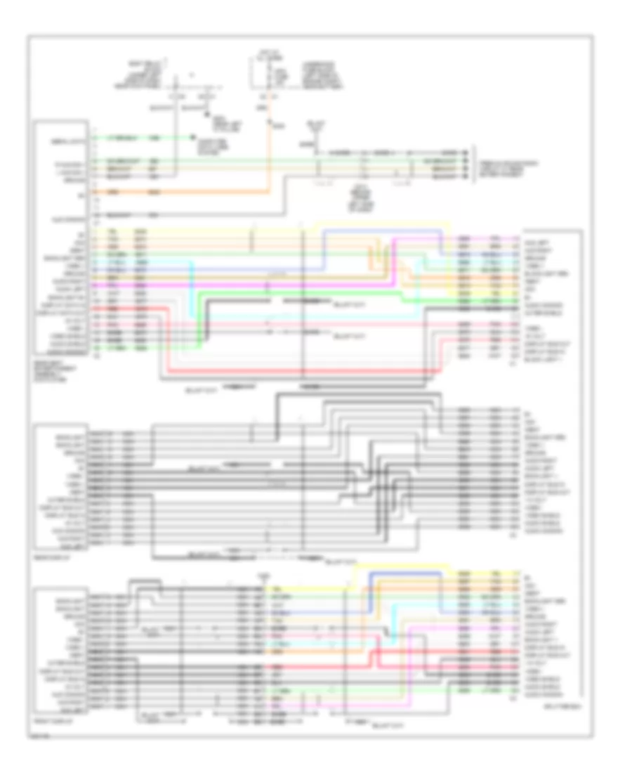 Video System Wiring Diagram for Chevrolet Suburban C2006 1500