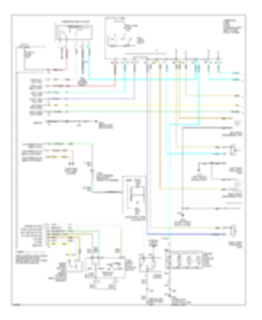 Exterior Lamps Wiring Diagram 1 of 2 for Chevrolet HHR LS 2009