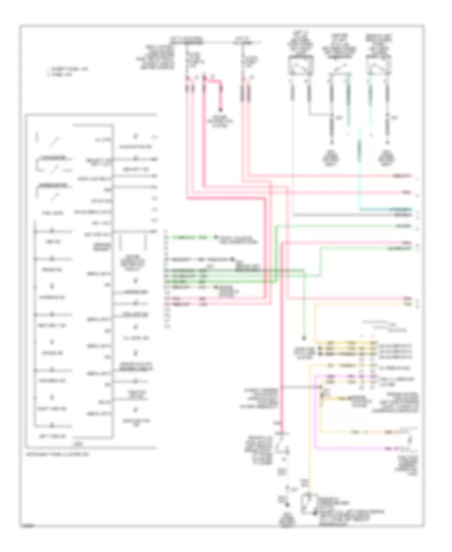 Instrument Cluster Wiring Diagram 1 of 2 for Chevrolet HHR LS 2009
