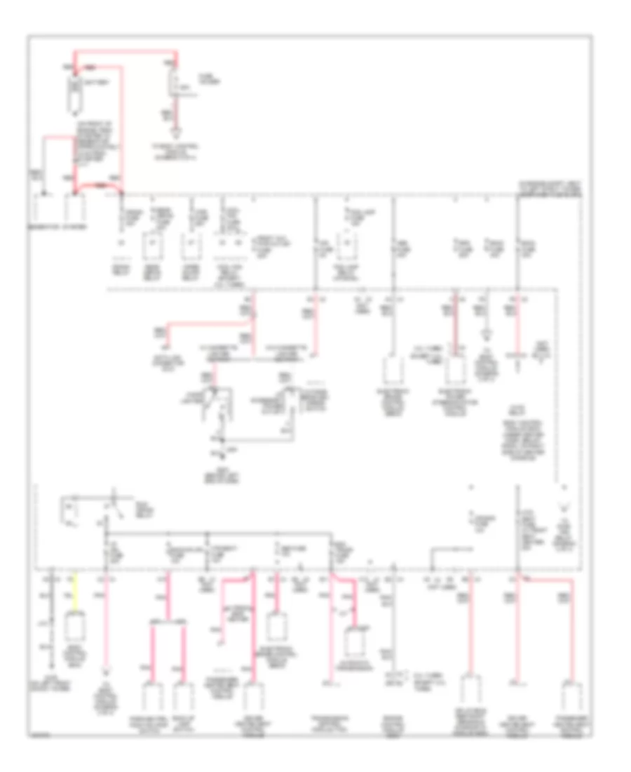 Power Distribution Wiring Diagram 1 of 4 for Chevrolet HHR LS 2009