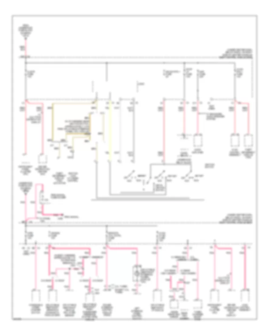 Power Distribution Wiring Diagram 3 of 4 for Chevrolet HHR LS 2009