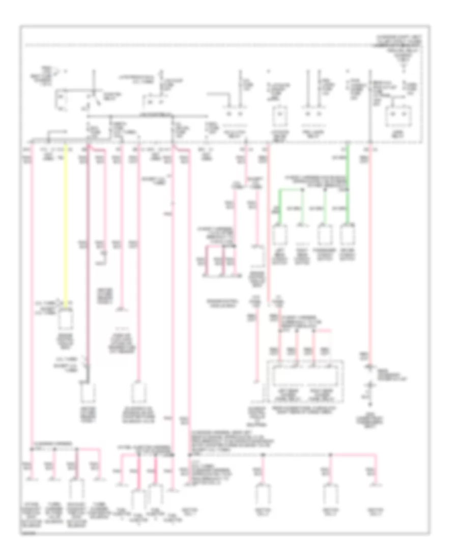 Power Distribution Wiring Diagram 4 of 4 for Chevrolet HHR LS 2009