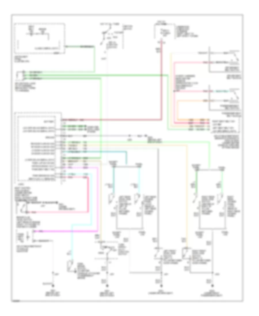 Warning Systems Wiring Diagram for Chevrolet HHR LS 2009