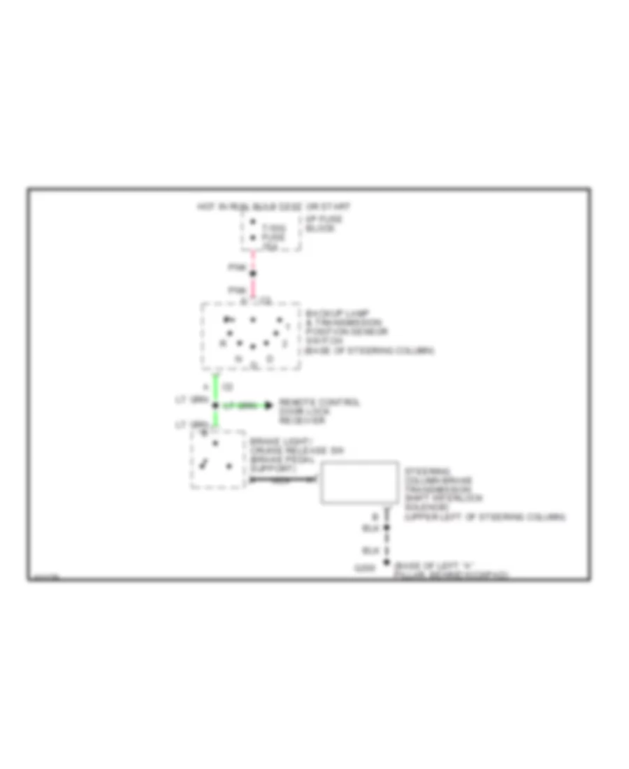 Shift Interlock Wiring Diagram for Chevrolet Caprice Classic LS 1994