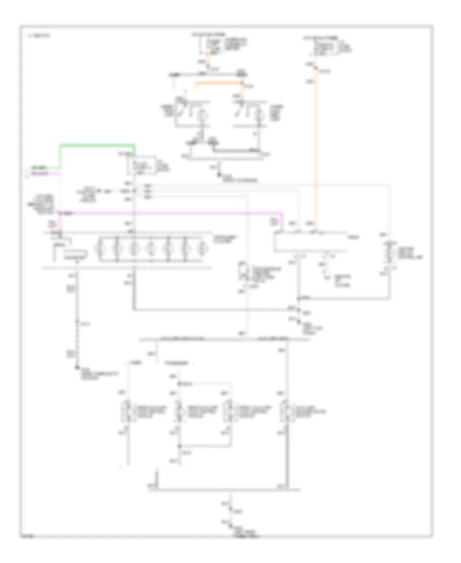 Interior Light Wiring Diagram (3 of 3) for Chevrolet Chevy Express G2500 1997