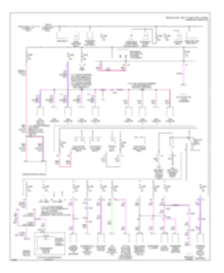 Power Distribution Wiring Diagram (2 of 4) for Chevrolet Cruze LT 2013