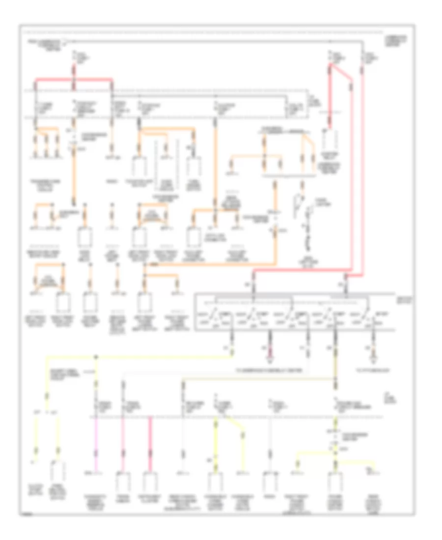 Power Distribution Wiring Diagram (2 of 4) for Chevrolet Pickup C2500 1996
