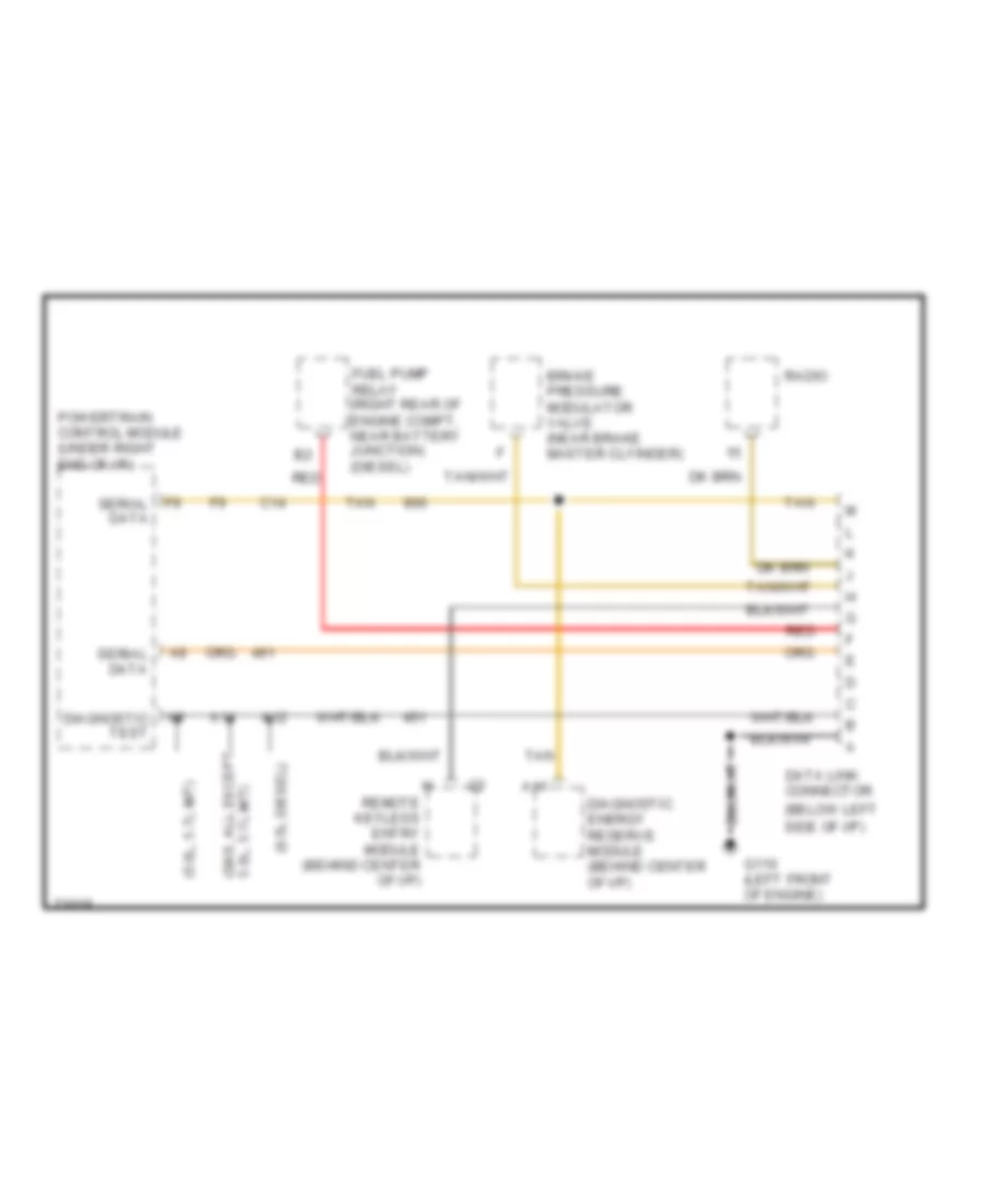 Data Link Connector Wiring Diagram for Chevrolet Suburban K1995 1500
