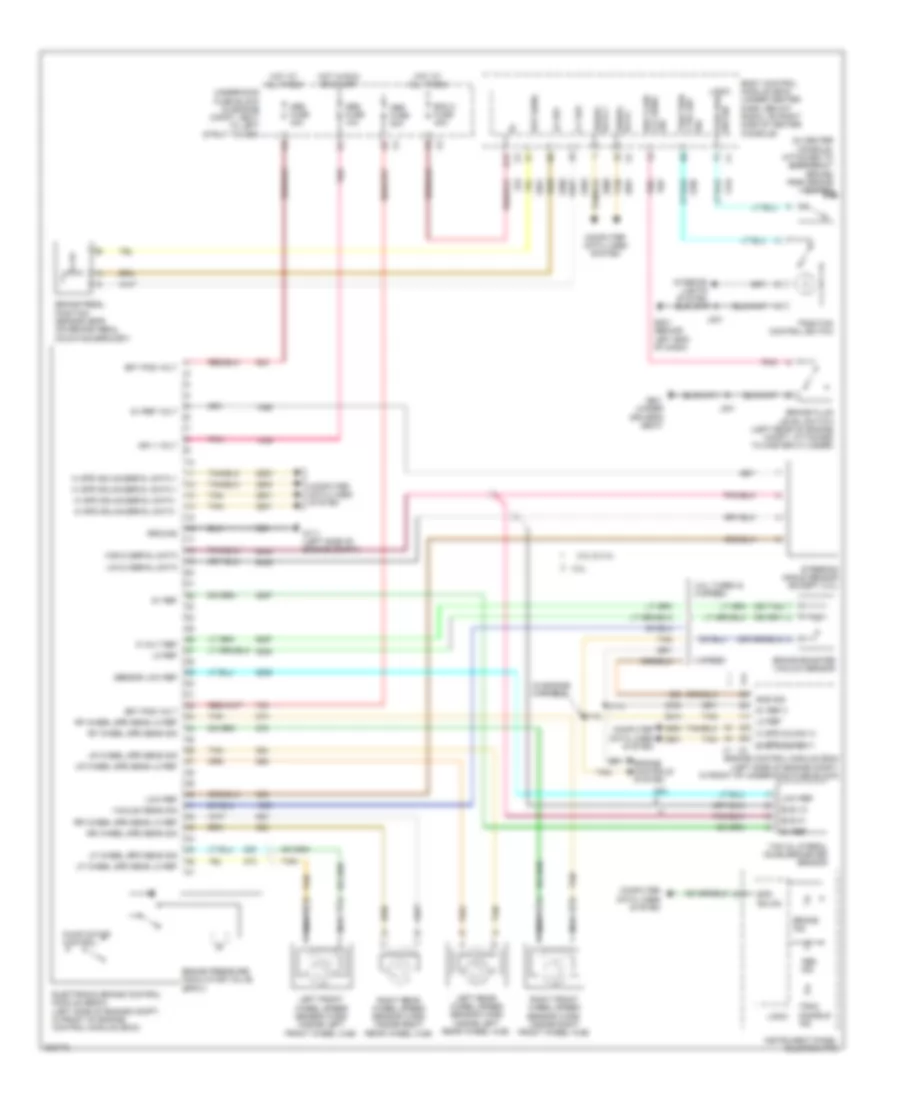 Anti lock Brakes Wiring Diagram with Active Brake Control for Chevrolet HHR LT 2009