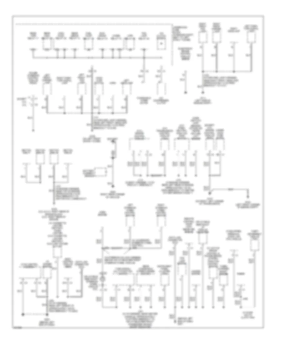 Ground Distribution Wiring Diagram 1 of 3 for Chevrolet HHR LT 2009