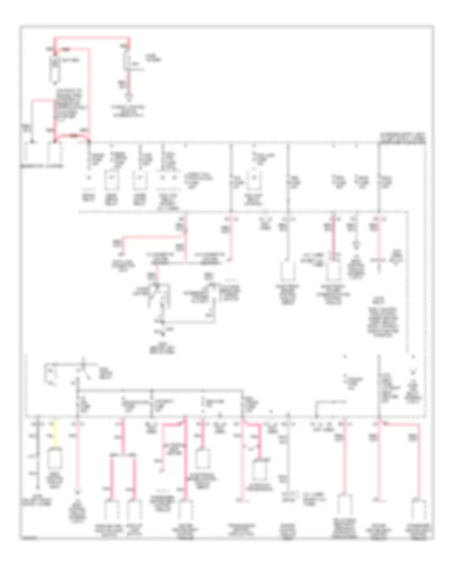 Power Distribution Wiring Diagram 1 of 4 for Chevrolet HHR LT 2009