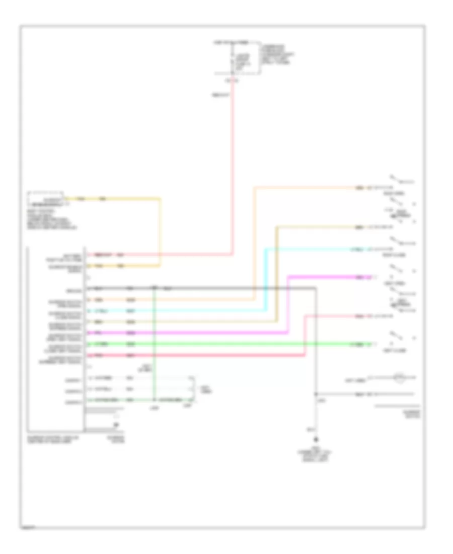 Power Top Sunroof Wiring Diagram for Chevrolet HHR LT 2009