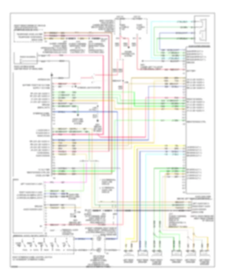 Radio Wiring Diagram with Amplifier for Chevrolet HHR LT 2009