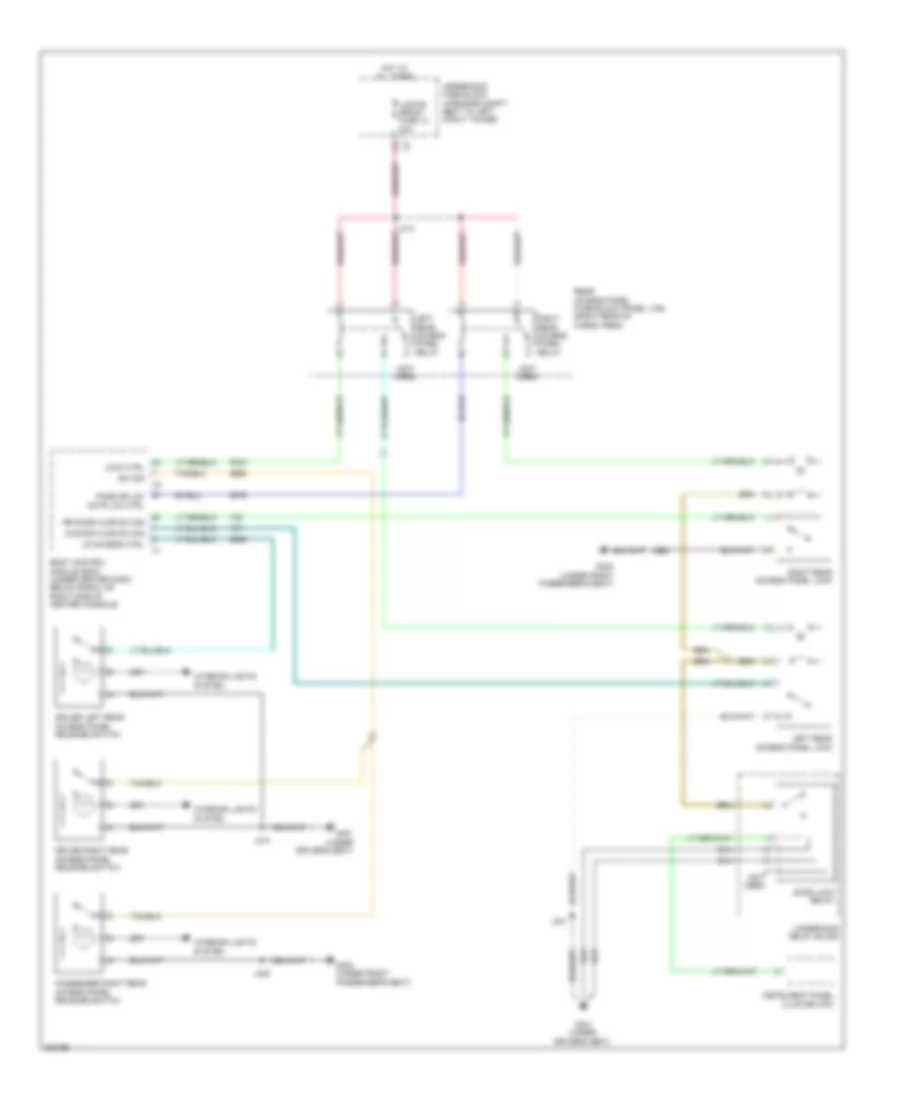 Access Panel Release Wiring Diagram for Chevrolet HHR LT 2009