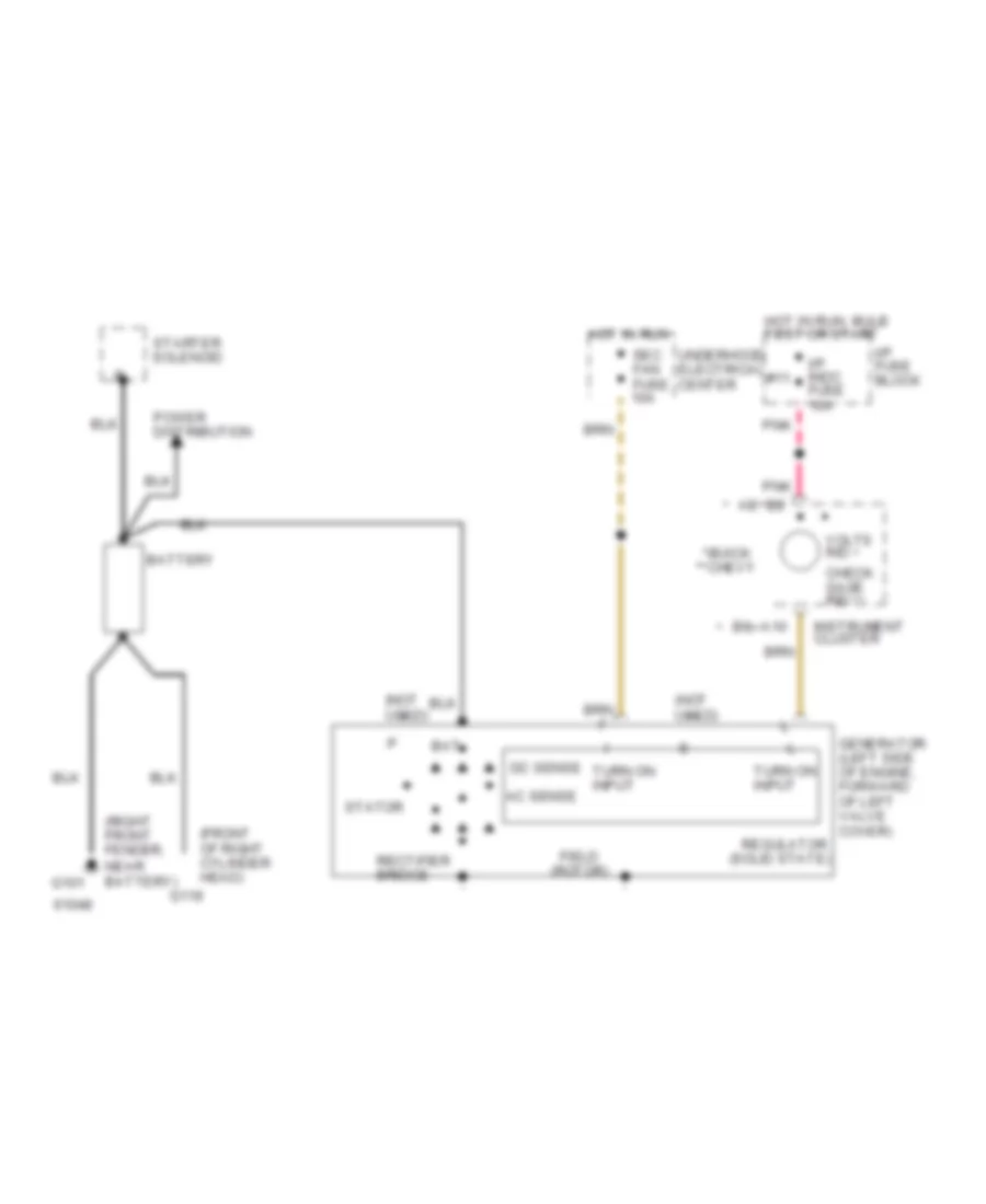 Charging Wiring Diagram for Chevrolet Caprice Impala SS 1994