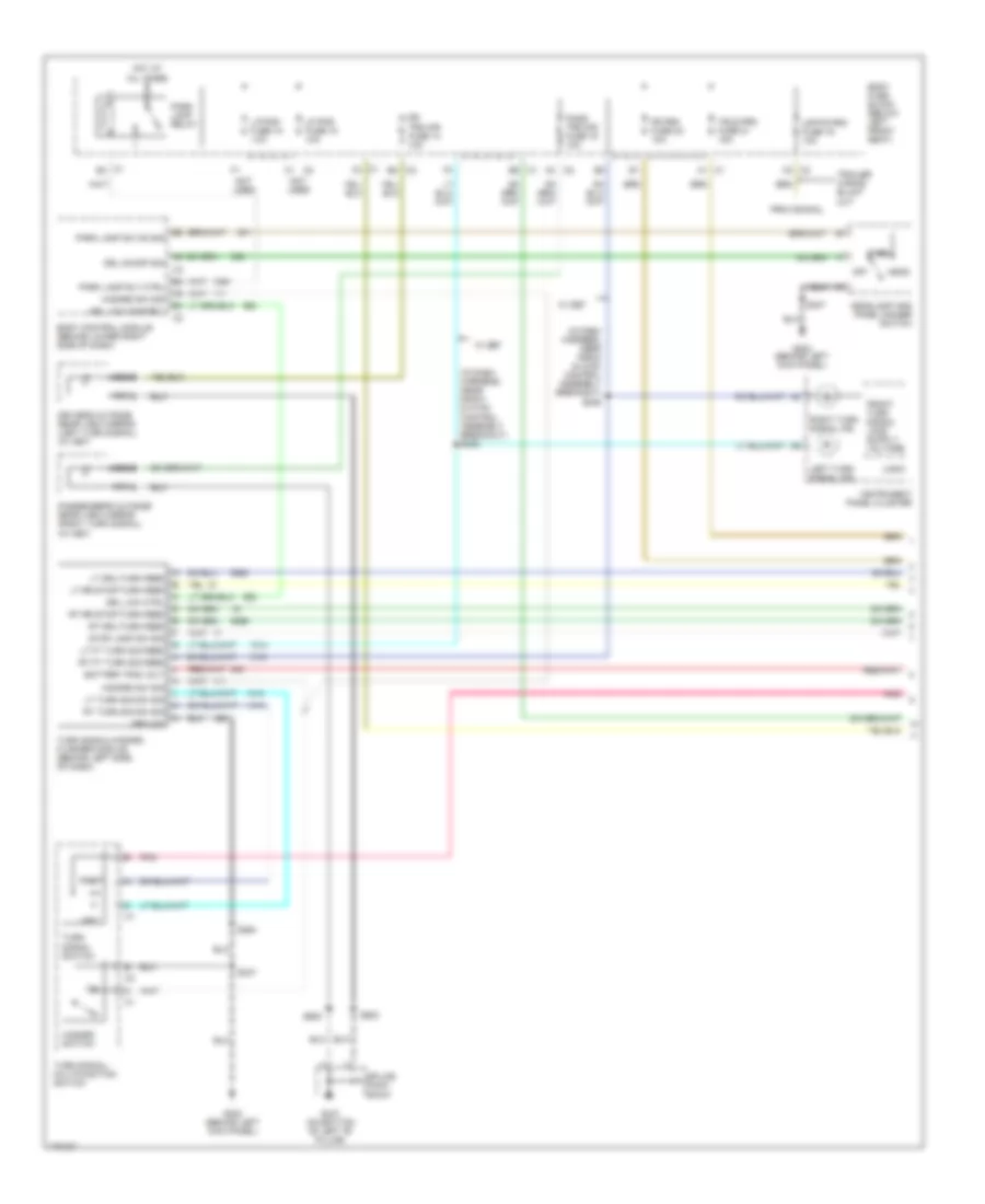 Exterior Lamps Wiring Diagram, Cutaway Chassis (1 of 2) for Chevrolet Chevy Express G1500 2003