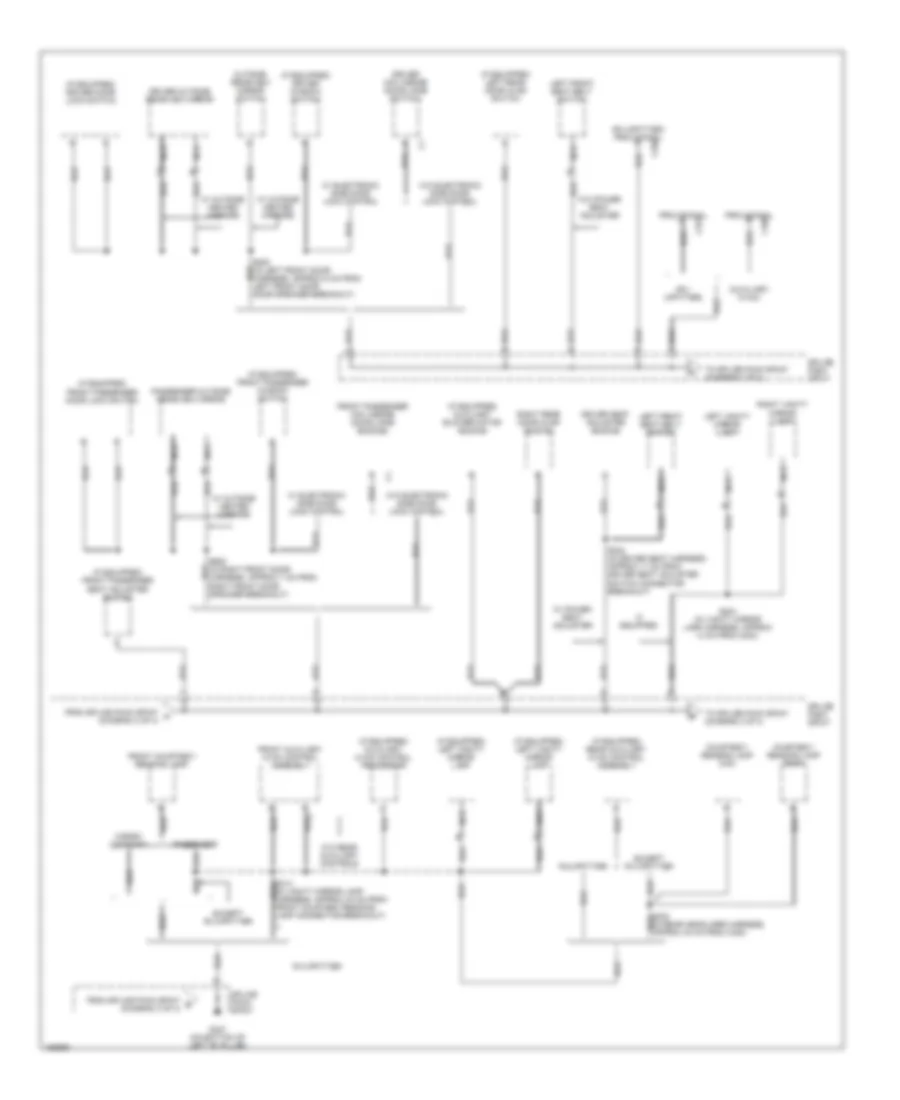 Ground Distribution Wiring Diagram 3 of 4 for Chevrolet Chevy Express G2003 1500