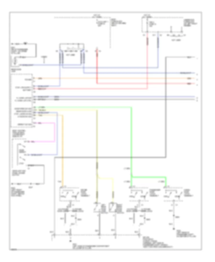 Courtesy Lamps Wiring Diagram, without Upfitter Package (1 of 2) for Chevrolet Chevy Express G1500 2003