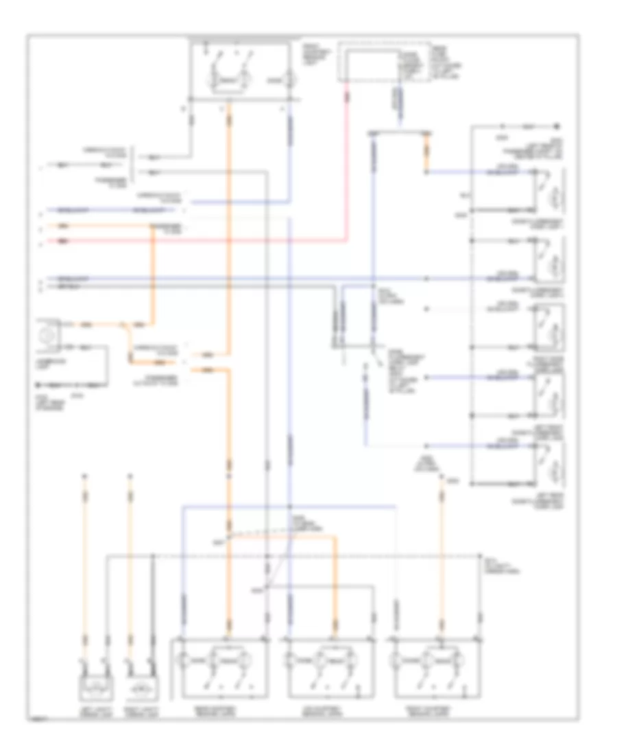 Courtesy Lamps Wiring Diagram, without Upfitter Package (2 of 2) for Chevrolet Chevy Express G1500 2003