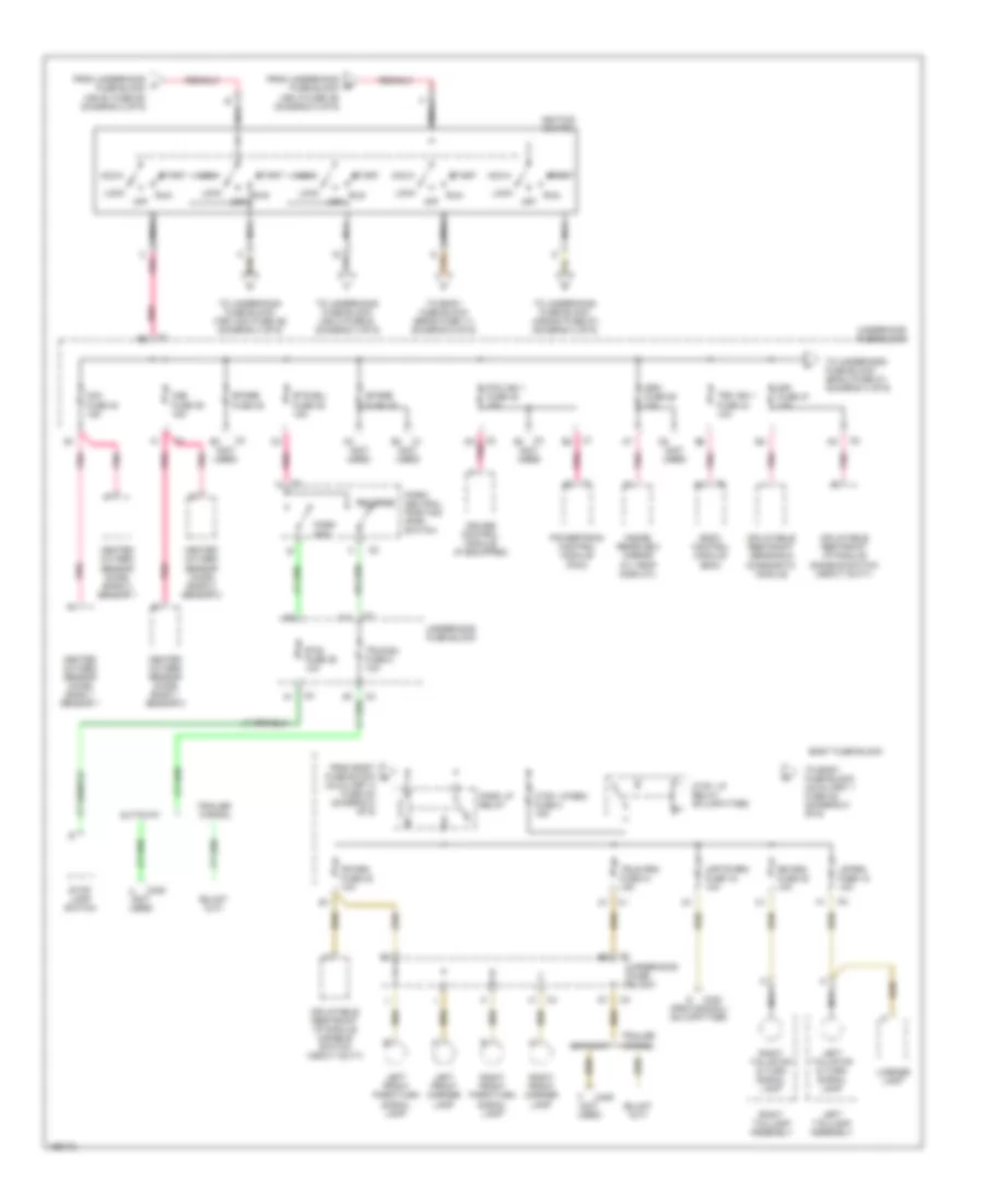 Power Distribution Wiring Diagram 3 of 6 for Chevrolet Chevy Express G2003 1500
