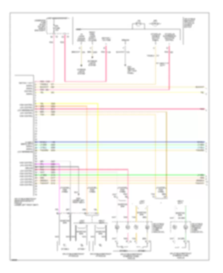 Supplemental Restraints Wiring Diagram 1 of 2 for Chevrolet Chevy Express G2003 1500