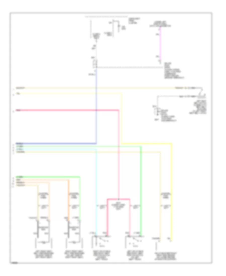 Supplemental Restraints Wiring Diagram 2 of 2 for Chevrolet Chevy Express G2003 1500