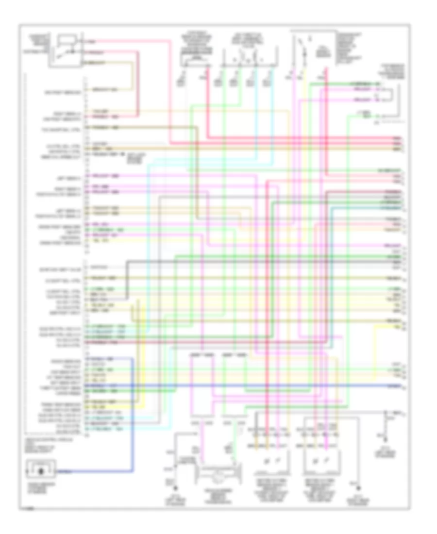 4.3L VIN W, Engine Performance Wiring Diagrams (1 of 4) for Chevrolet S10 Pickup 1999