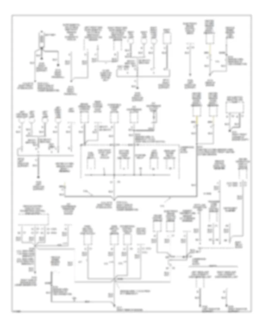 Ground Distribution Wiring Diagram 1 of 3 for Chevrolet S10 Pickup 1999