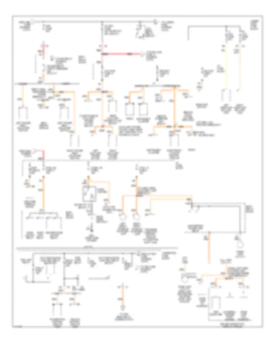 Power Distribution Wiring Diagram (3 of 5) for Chevrolet S10 Pickup 1999