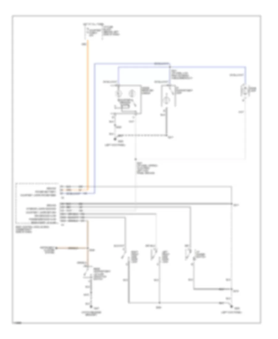 Courtesy Lamps Wiring Diagram Coupe for Chevrolet Camaro 2001