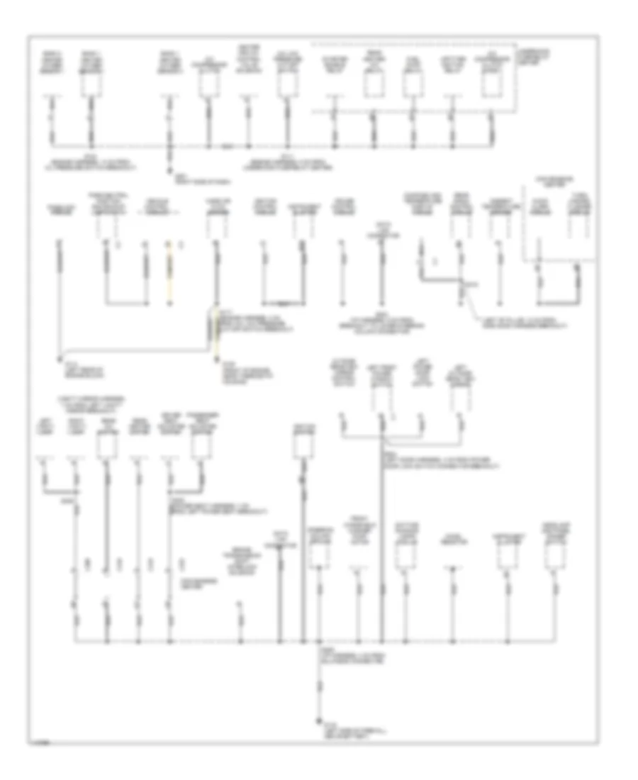 Ground Distribution Wiring Diagram 1 of 2 for Chevrolet Astro 1999