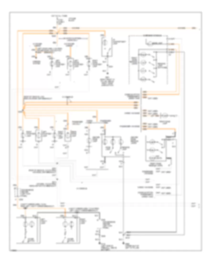 Courtesy Lamps Wiring Diagram 1 of 2 for Chevrolet Astro 1999
